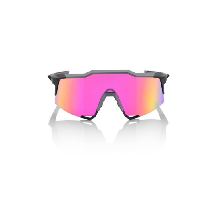 Brille 100% Speedcraft Soft Tact Graphite LL (MULTILAYER PURPLE MIRROR LENS) Fahrradbrillen