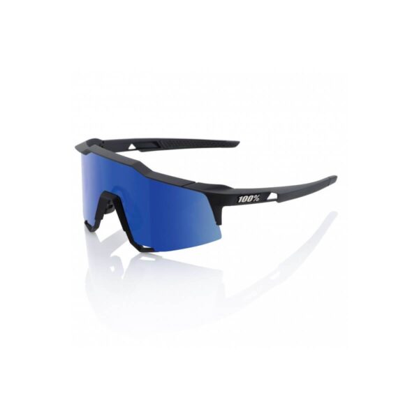 Brille 100% Speedcraft Soft Tact Schwarz LL (ICE MIRROR LENS) Fahrradbrillen