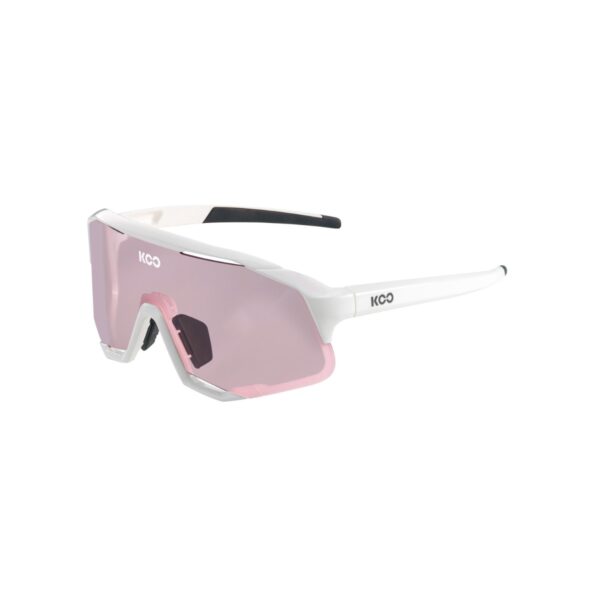 Brille KOO Demos Weiß Rosa Fahrradbrillen