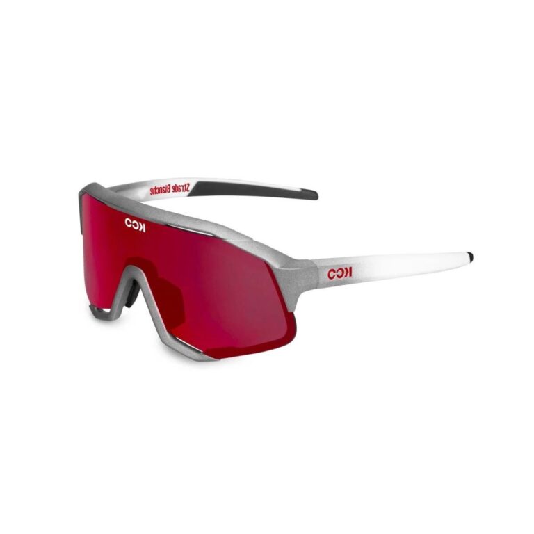 Brille KOO Demos Weiß Rot Fahrradbrillen