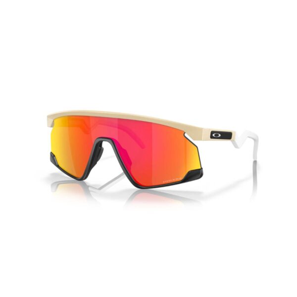 Brille Oakley BXTR Beige Rote Linse Fahrradbrillen