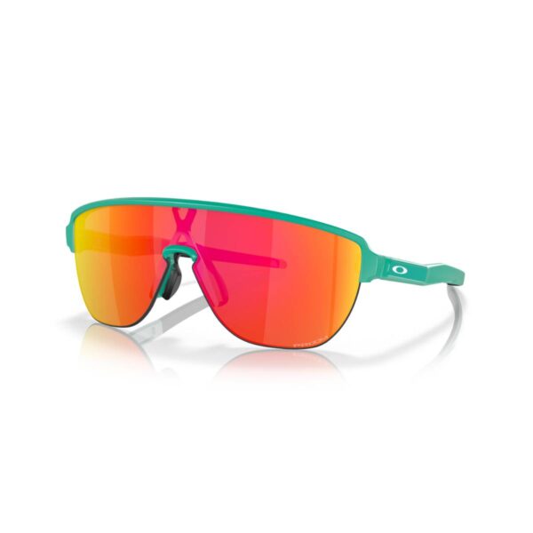 Brille Oakley Corridor Türkis Rote Linse Fahrradbrillen