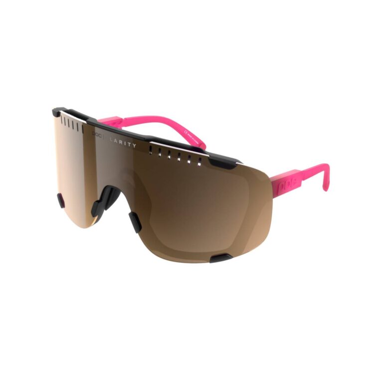 Brille POC Devour Fluo-Rosa Gläser Braune Fahrradbrillen