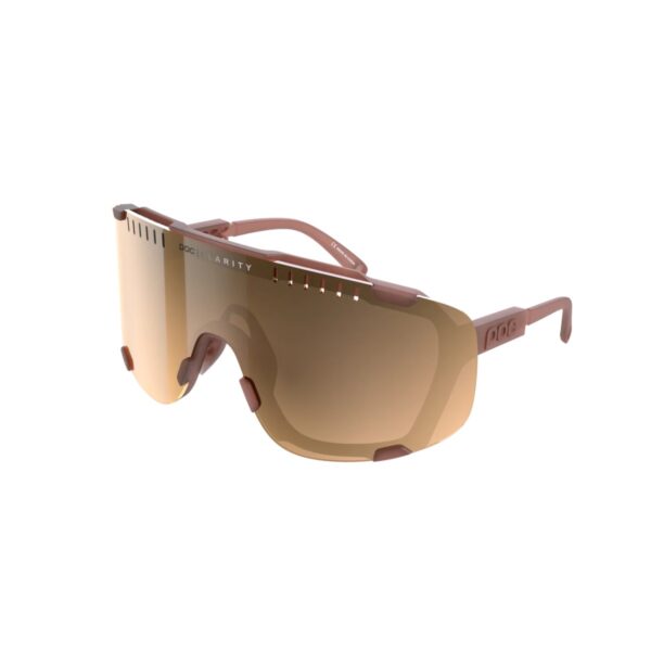 Brille POC Devour Rosa mit Brauner Linse Fahrradbrillen