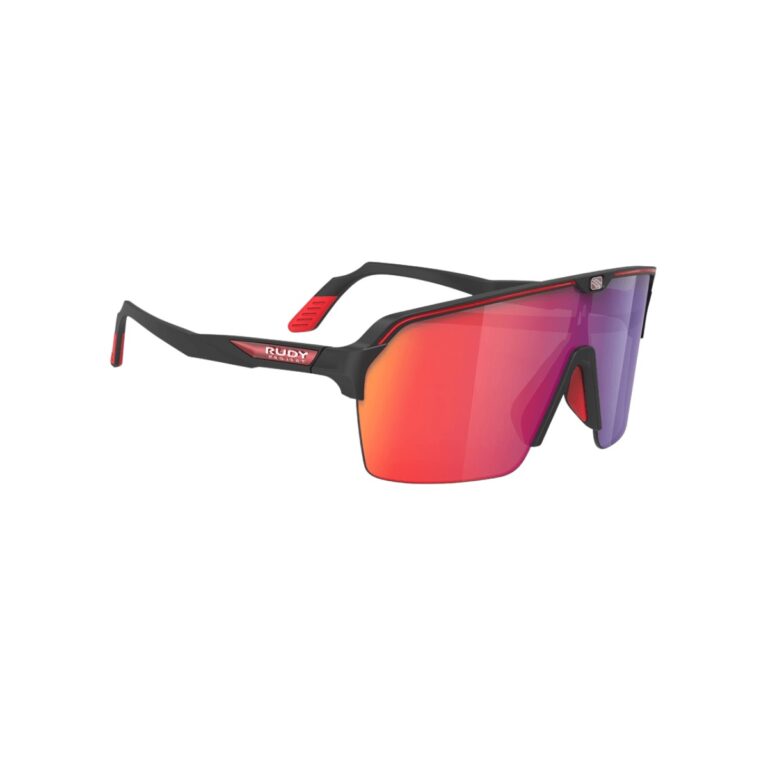 Brille Rudy Project Spinshield Mattschwarz Matte Black mit Bunten Gläsern Fahrradbrillen