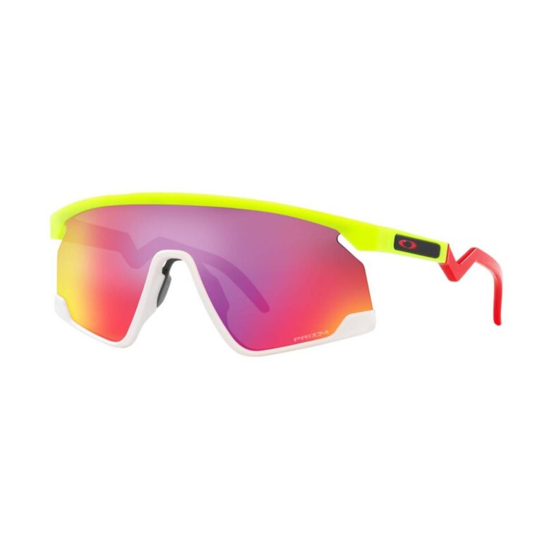 Brillen Oakley BXTR Gelb Rot Gläser Violett Fahrradbrillen