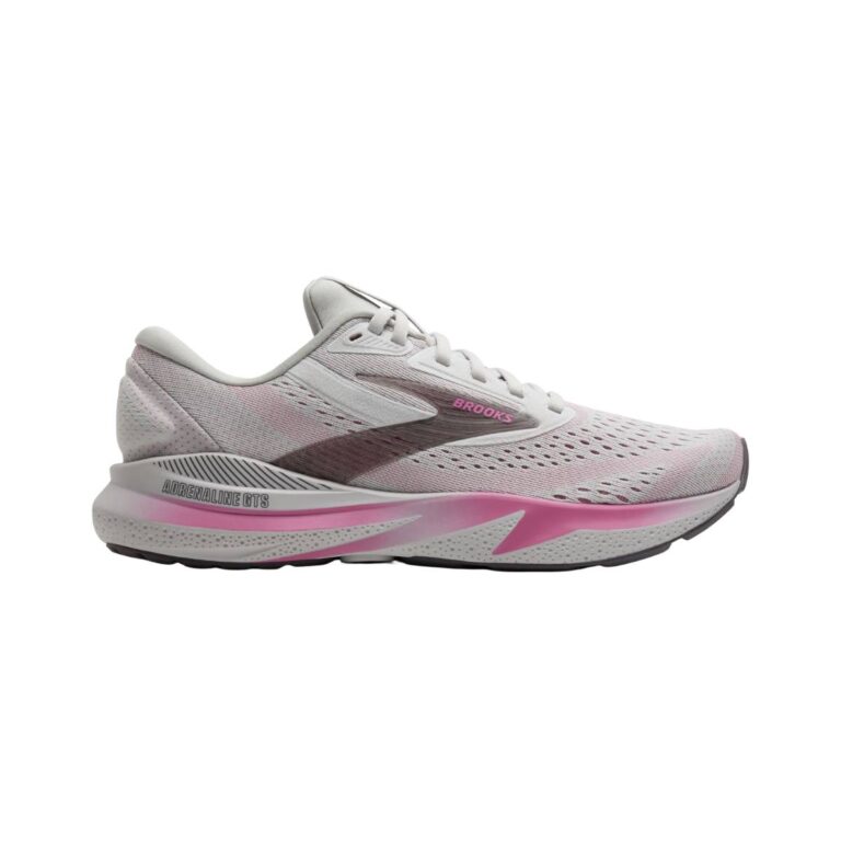 Brooks Adrenaline GTS 24 Schuhe Weiß Rosa AW25 Damen