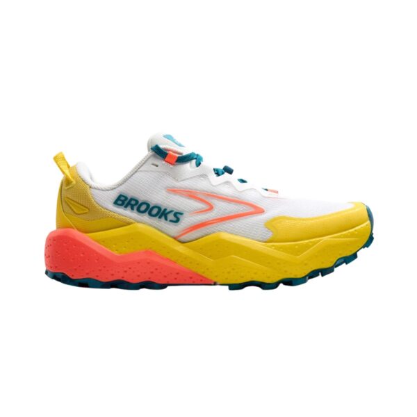 Brooks Caldera 8 Schuhe Weiß Gelb SS25 Damen