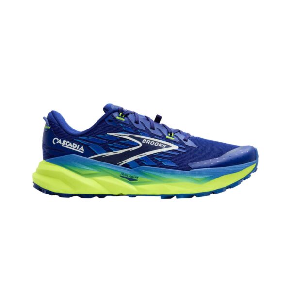 Brooks Cascadia 19 Schuhe Blau Gelb AW25