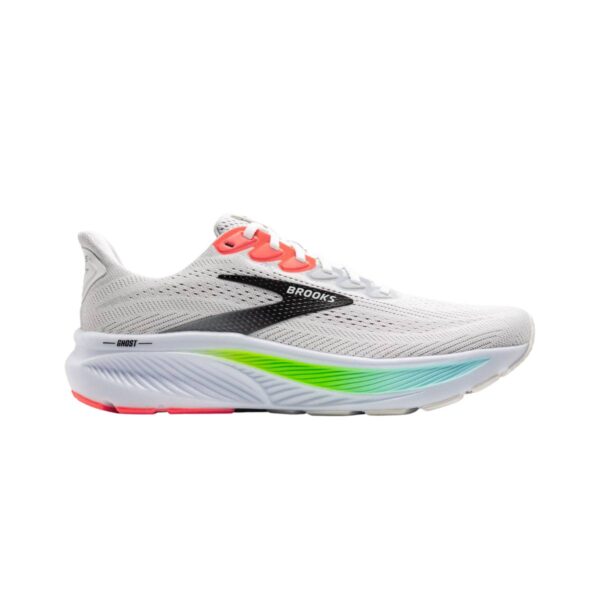 Brooks Ghost 17 Schuhe Weiß Rosa AW25