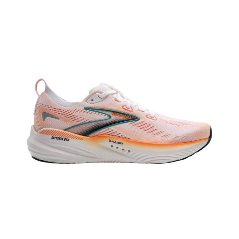 Brooks Glycerin GTS 22 Schuhe Weiß Orange SS25