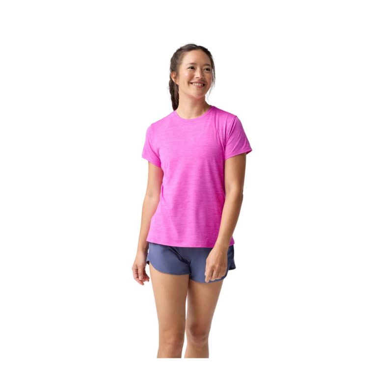 Brooks Luxe Kurzarmshirt Rosa Damen