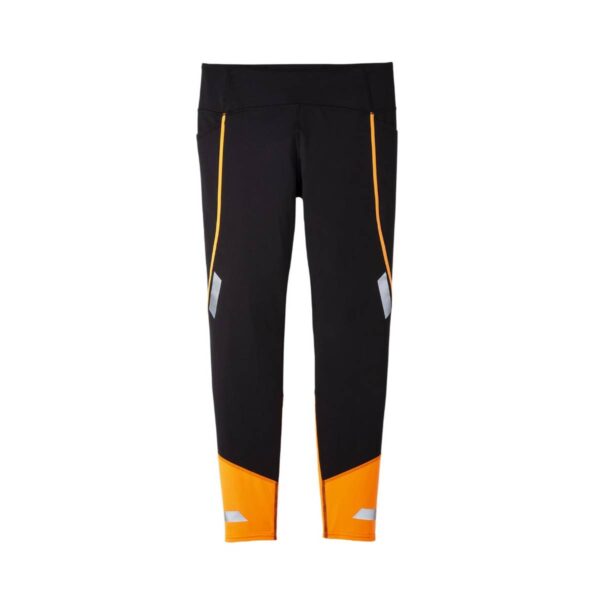 Brooks Run Visible Tight 2.0 Schwarz Orange Damen Leggings