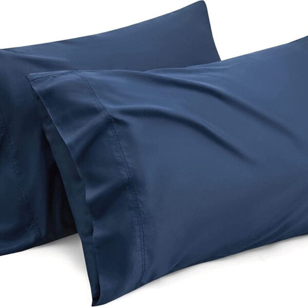 Calm 60 x 70 Kopfkissenbezug - weiß/blau Wohnen & Kochen