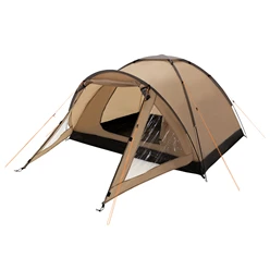 Campingzelt für 2-3 Personen 210x180x120 cm Beige-Grau Kuppelzelt Iglu-Zelt mit verschließbarem Vorraum 1022