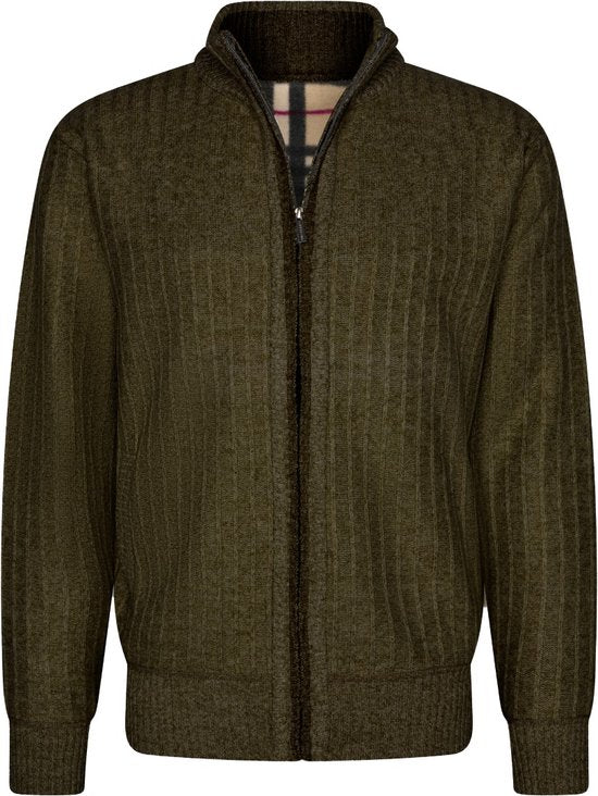 Cappuccino Italia - Herren Pullover Bounded Jacket Schwarz - Grün - Größe M Kleidung