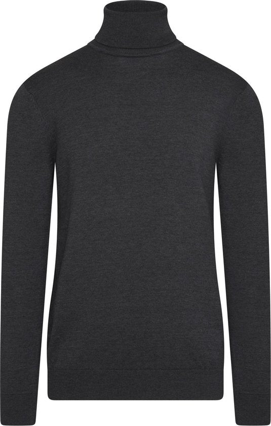 Cappuccino Italia - Herren Pullover Rollkragenpullover Anthrazit - Grau - Größe M Kleidung