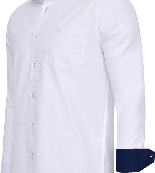Cappuccino Italia - Herren Stretch Hemd Milano - Weiß - Größe XXL Kleidung