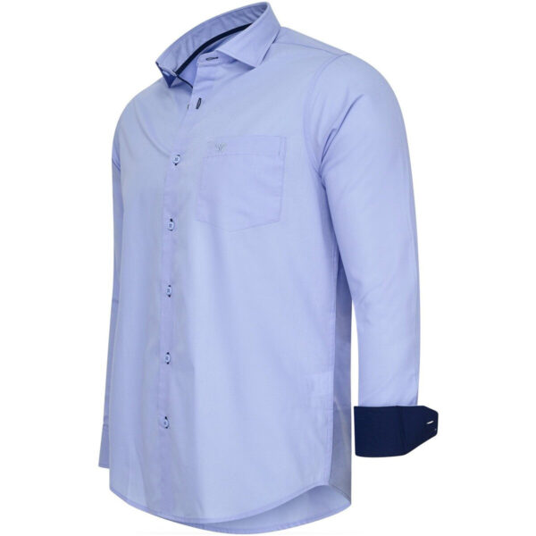 Cappuccino Italia - Herren Uni Hemd - Blau - Größe XXL Kleidung