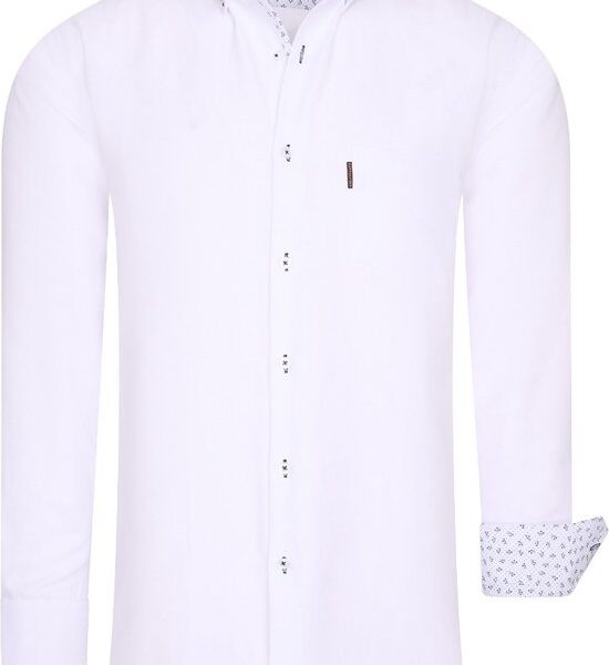 Cappuccino Italia Herrenhemd - Regular Fit - Weiß - Größe 3XL - Klassisches & bequemes Design Kleidung