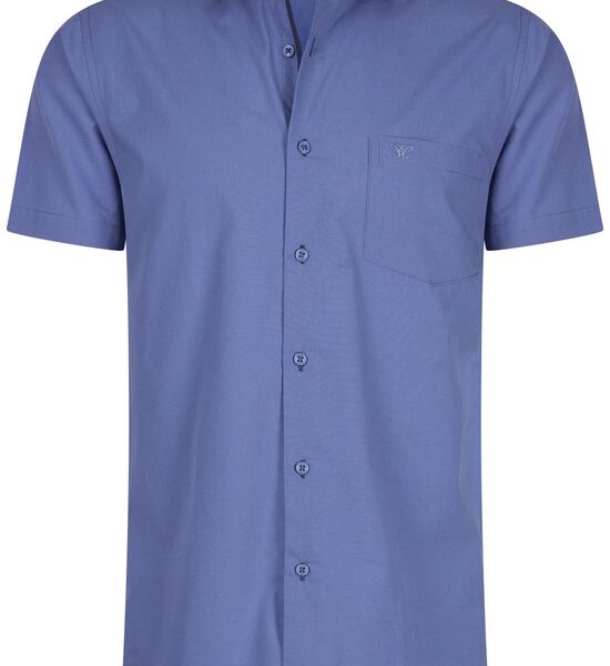 Cappuccino Italia - Herrenhemden Kurzarm Palermo - Blau - Größe 3XL Kleidung