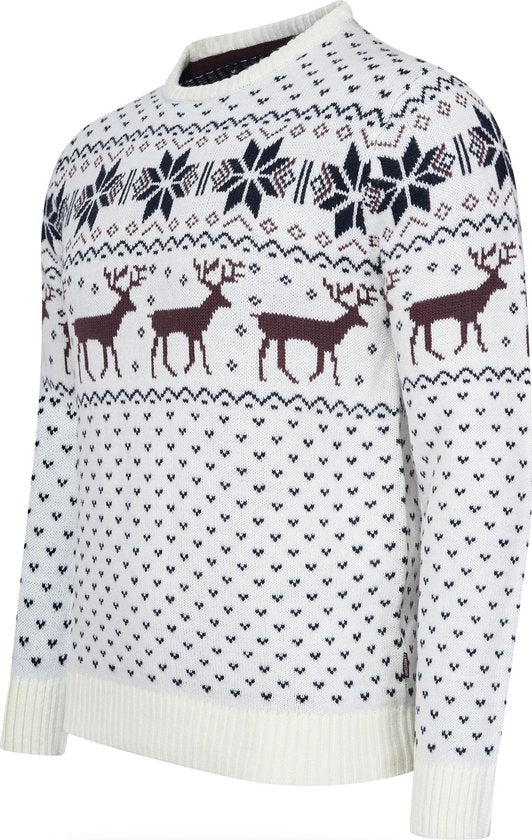 Cappuccino Italia - Norwegerpullover für Herren - Weiß - Größe XXL Kleidung