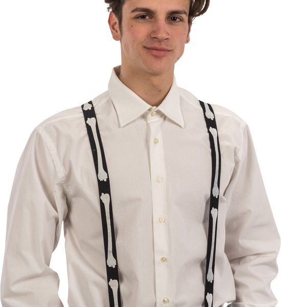 Carnival Toys Hosenträger Polyester Schwarz/Weiß - Einheitsgröße Kleidung