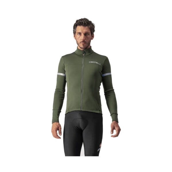 Castelli Fondo 2 FZ Langarmtrikot Militärgrün