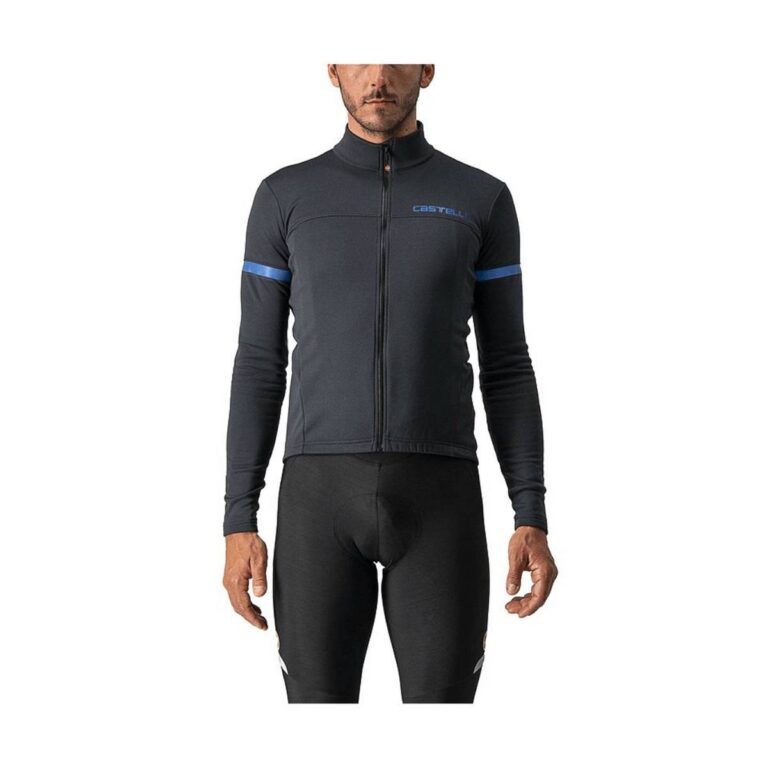 Castelli Fondo 2 FZ Langarmtrikot Schwarz