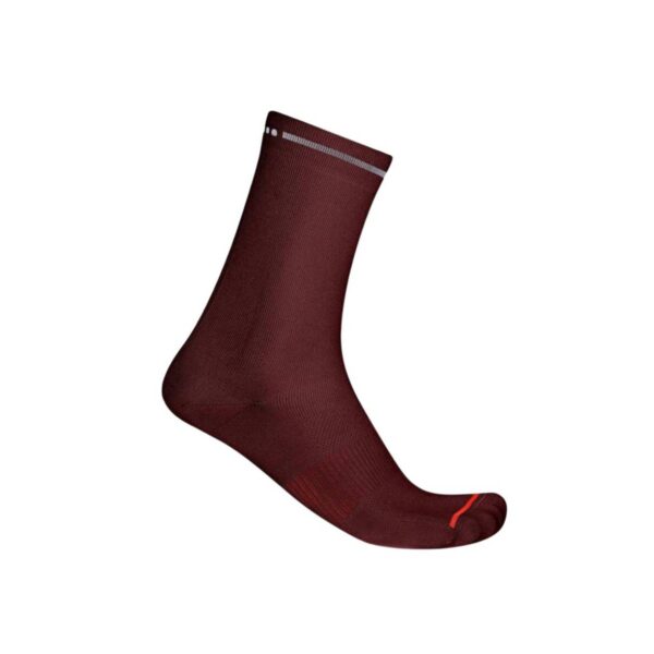 Castelli Premio Evo 18 Socken in Bordeauxrot