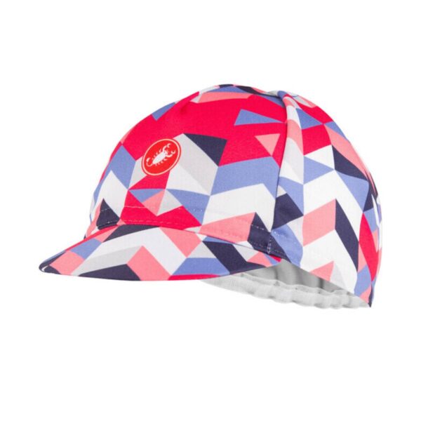 Castelli Prisma 2 Cap Pink Rot Weiß Lila Frau