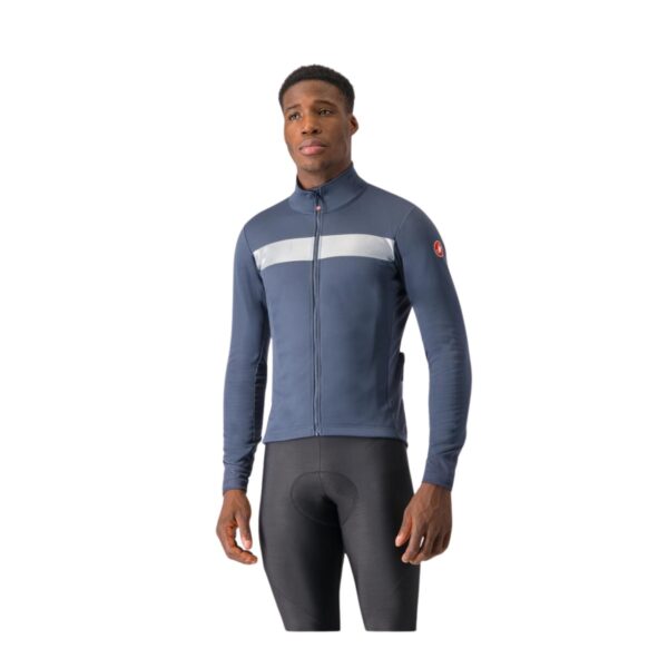 Castelli Raddoppia 3 Langarmjacke Blau Grau