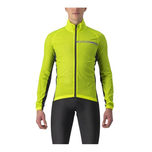 Castelli Squadra Stretch Langarmjacke Gelb Grau