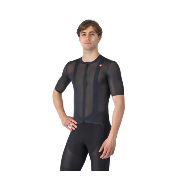 Castelli Superleggera A/C Kurzarmtrikot Hellschwarz