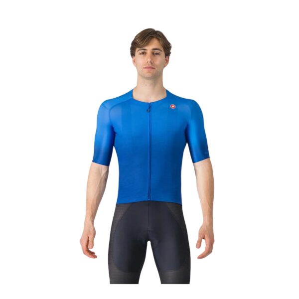 Castelli UPF Kurzarmtrikot Blau Italien