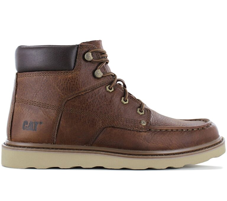 CAT Caterpillar BYRON Boots - Herren Stiefel Mokassin Schuhe Leder Braun P723602