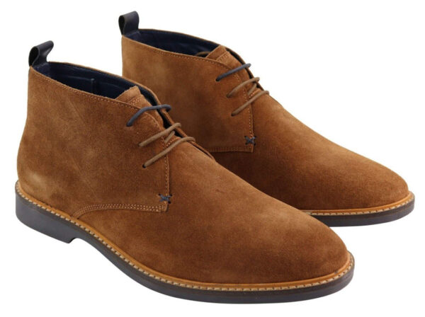 Cavani Chukka Boots Herren - Obermaterial Wildleder & Schnürung - Größe 44 - Tan Kleidung