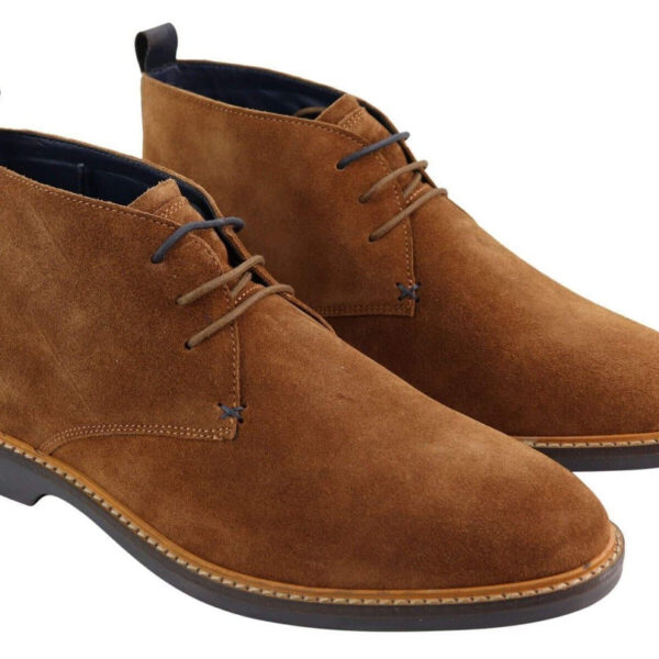 Cavani Chukka Boots Herren - Obermaterial Wildleder & Schnürung - Größe 44 - Tan Kleidung