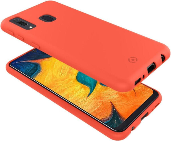 Celly Fall geeignet für Samsung Galaxy A40 - TPU Back Cover - Orange Elektronik