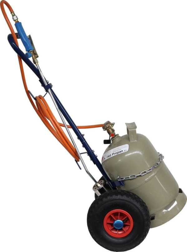 CFH - Unkrautbrenner-Wagen - ST1000 Gasbrenner - DR114 Regler - GT89 Wagen - Blau Haus & Garten