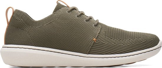Clarks Step Urban Mix Herren Turnschuhe - Khaki - Größe 43 Kleidung