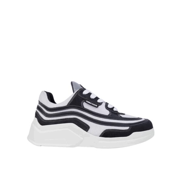 CNTF Sneakers FORTS-302 - Weiß mit Schwarz - Größe 45 Kleidung