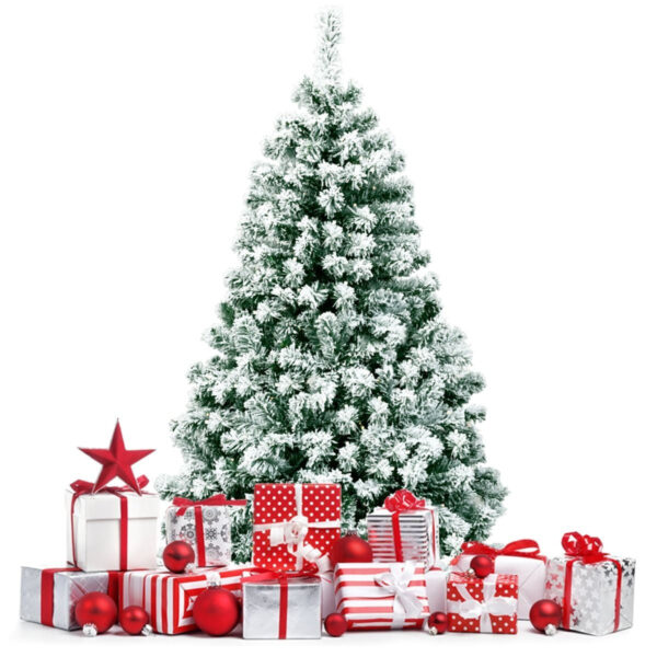 Coast 135 cm großer Weihnachtsbaum verschneit mit Metallständer Weihnachten