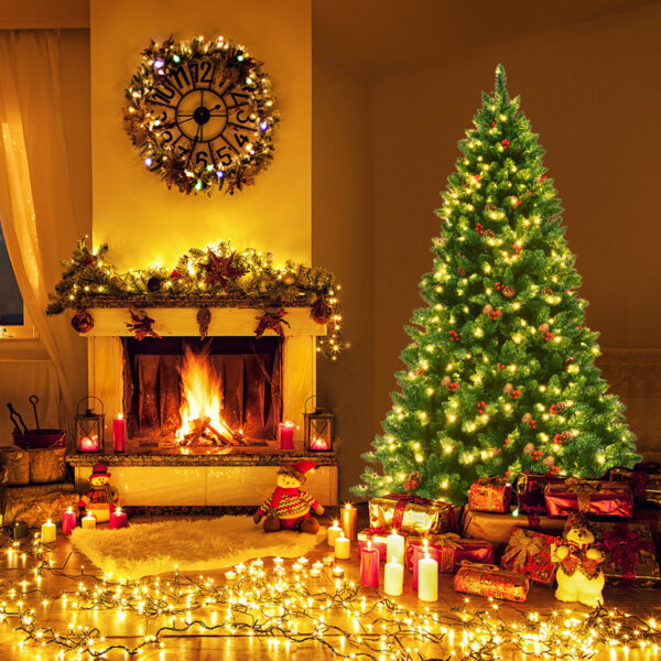 Coast 200cm künstlicher Weihnachtsbaum Tannenbaum Weihnachtsbaum mit 1100 Zweigen und Premium-Kunstbaum grün Weihnachten