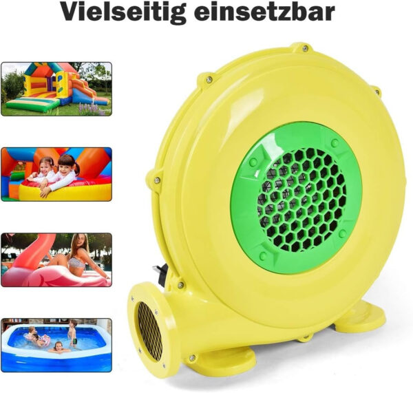 Coast 850W Gebläse Energieeffiziente Luftpumpe für aufblasbare Spielzeuge Hüpfburg 42 x 24 x 42 cm Vertaald