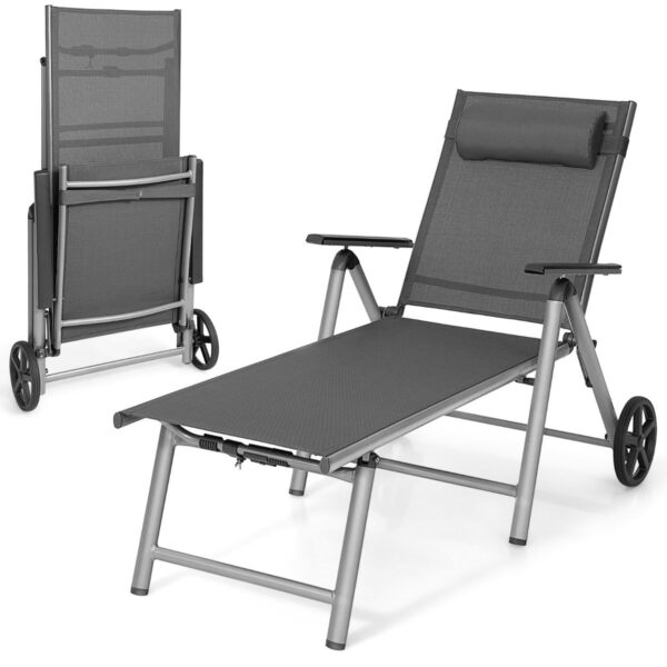 Coast Aluminium Liege mit Rädern Faltbare Liege 137
