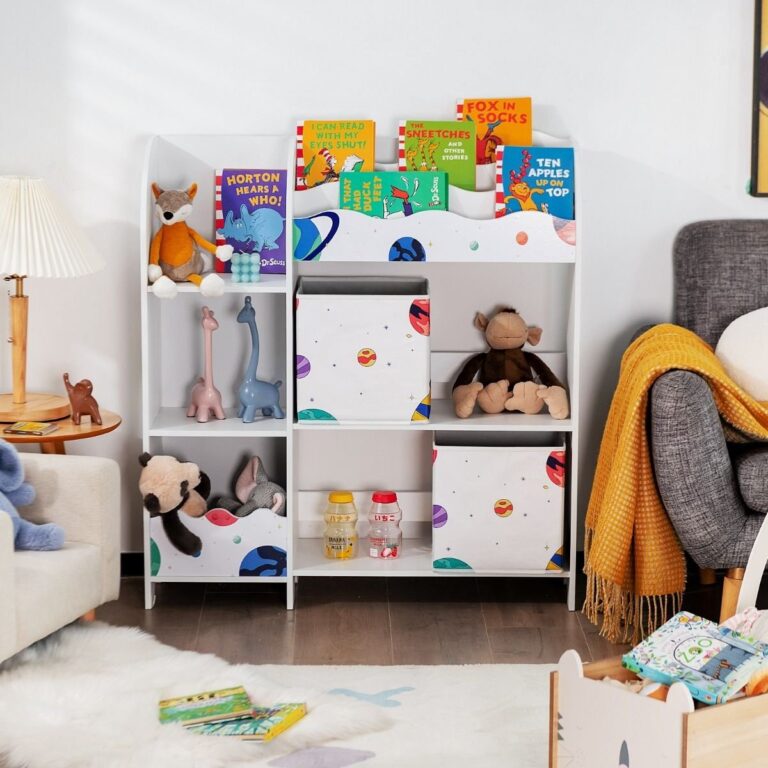 Coast Aufbewahrungsregal für Kinder - 93 x 30 x 102 cm - Weiß Wohnen & Kochen
