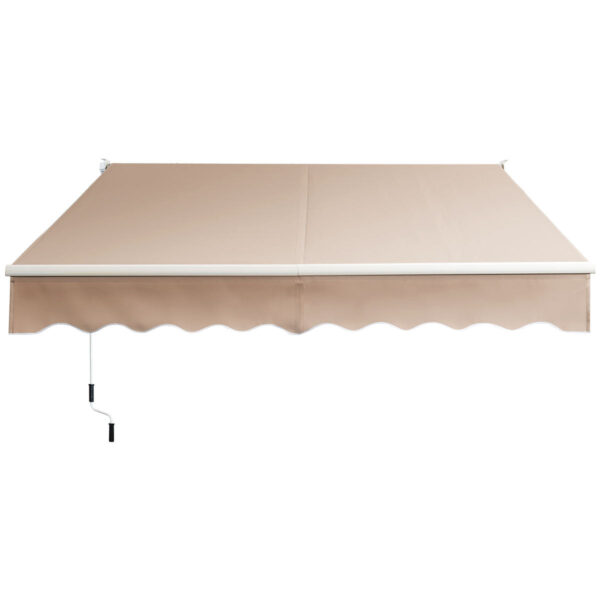 Coast Ausziehbare Markise Aluminium-Terrasse Sonnenschutz 245 x 200 cm Beige Vertaald