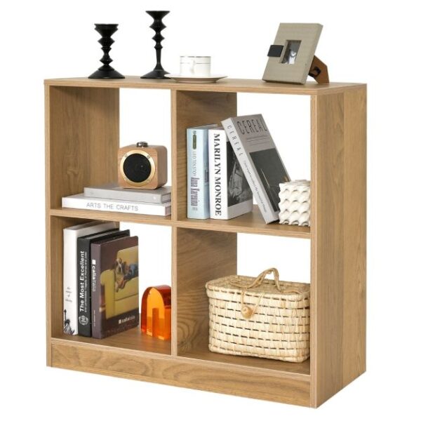 Coast Bücherregal 73 x 33 x 75 cm - Natur - 3-Lagen-Regal mit 4 offenen Fächern Wohnen & Kochen