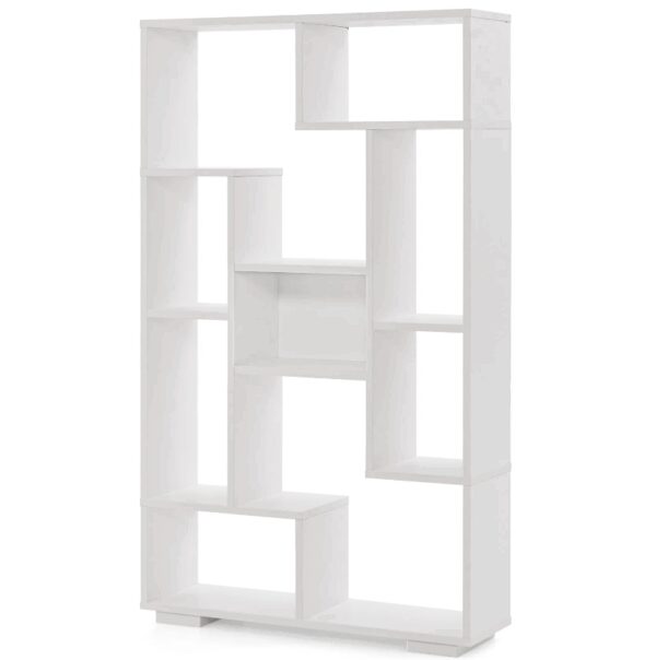 Coast Bücherregal - Holzwerkstoff - Inkl. 2 Anti-Kipp-Sets - 70 x 20 x 119 cm - Weiß Wohnen & Kochen